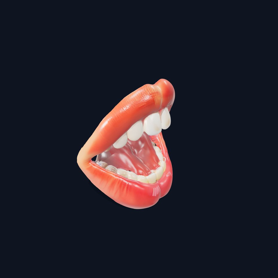 Realistic Human Mouth model pack
